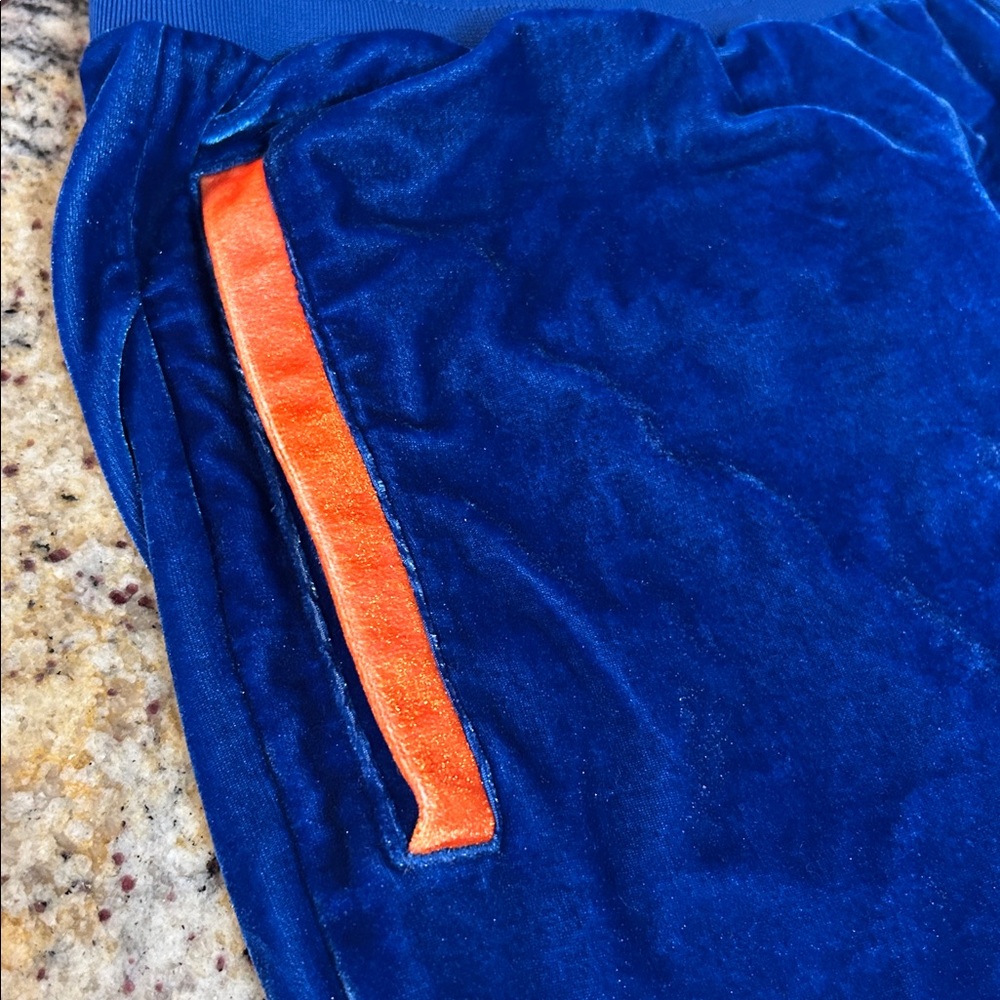Death Row Records velvet velour joggers blue orange XXL - Picture 3 of 9